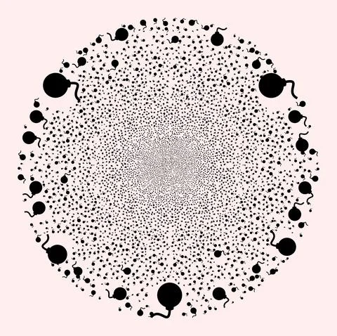 Bomb Icon Mosaic Exploding Spheric Cluster 스톡 일러스트