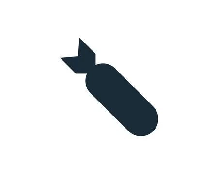 Bomb Icon Vector Logo Template Illustration Design Illustrazione stock