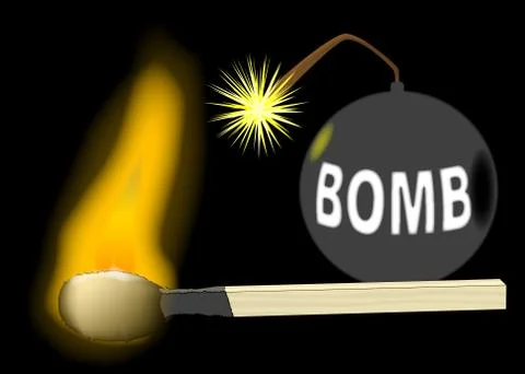 Bomb Illustrazione stock