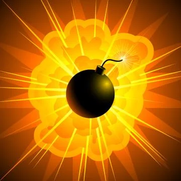 Bomb illustration Stock Illustration