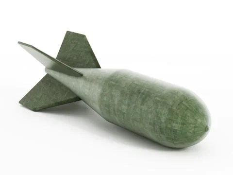 Bomb isolated on white Stock Illustration