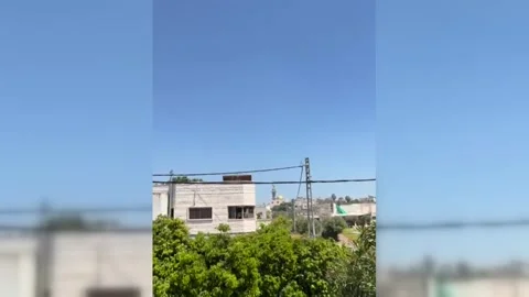 A bomb-laden drone exploded in a gathering of Israeli army soldiers in the G... 스톡 동영상 276616936