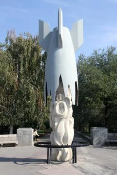Bomb monument Stock Photos