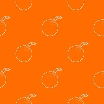 Bomb pattern orange Stock Illustration