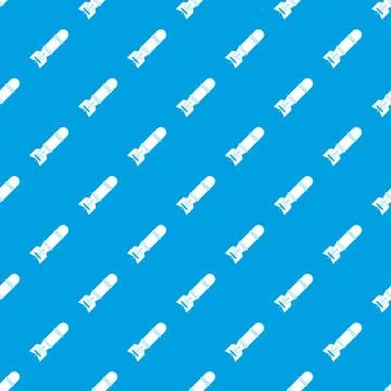 Bomb pattern seamless blue Illustrazione stock