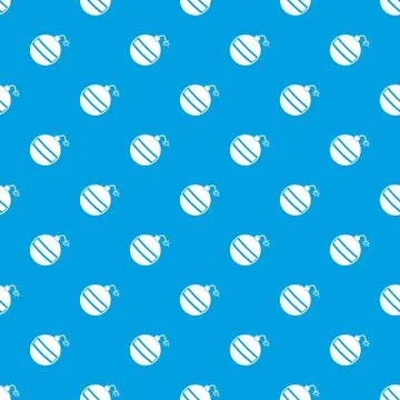 Bomb pattern seamless blue Stock Illustration
