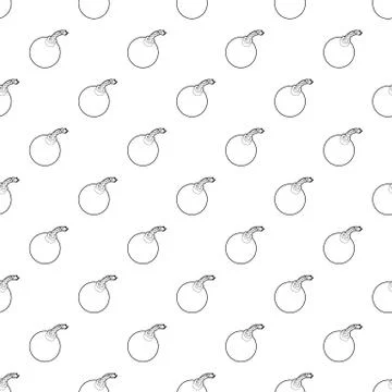 Bomb pattern vector seamless Stock Illustration