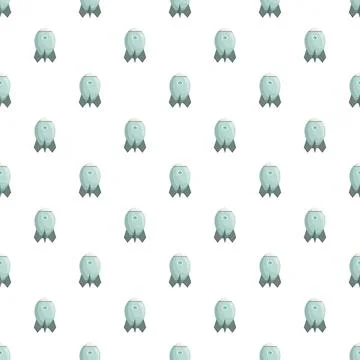 Bomb rocket weapons seamless pattern military threat Stock Illustration