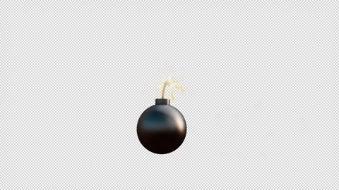 Bomb rolling from side Stock Footage 275248294