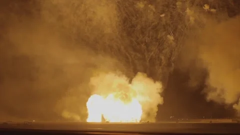 Bomb Slow Motion huge explosion War Military Unrest Conflict Видео 347653974