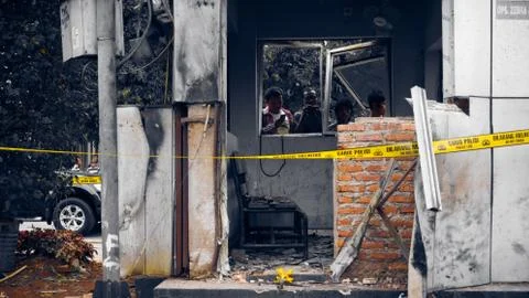 Bomb Thamrin Sarinah Stock Photos