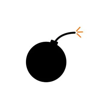 Bomb vector design template illustration Illustrazione stock