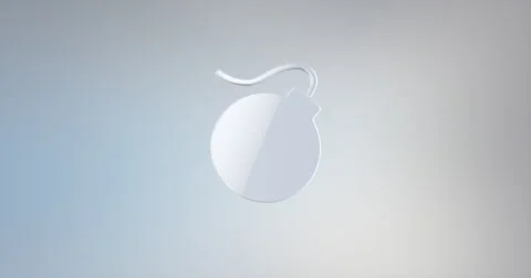 Bomb White 3d Icon Stock Footage 68083197