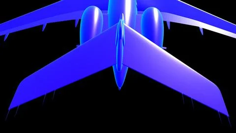 Bombardier 6000 plane for reference 3D rendering Stock Illustration