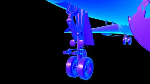 Bombardier 6000 plane for reference 3D rendering Stock Illustration
