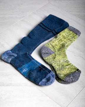 Bombas calf sock versus compression socks Stock Photos