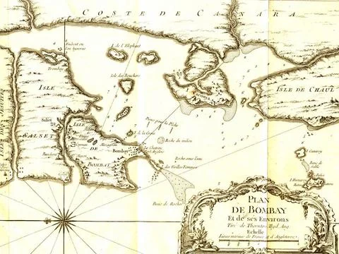 Bombay map ; Plan de Bombay ; Mumbai ; Maharashtra ; India Copyright: xJeh... Fotos de archivo