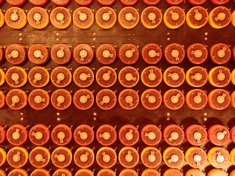 Bombe decoding machine at WWII Code Breaking Museum Foto stock