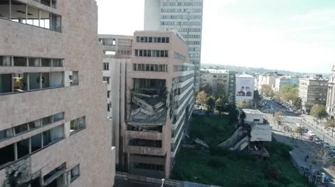 Bombed building Stock Footage 46763956