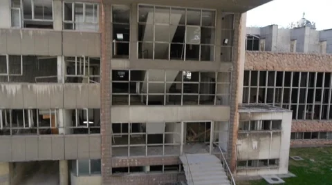 Bombed building Stock Footage 46764146