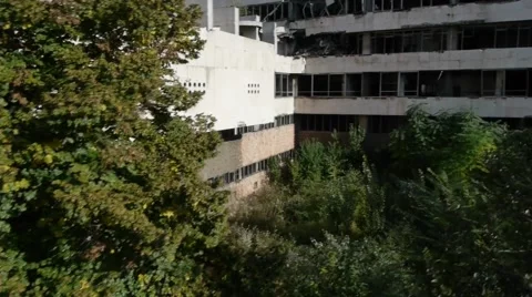 Bombed building Stock Footage 46764521
