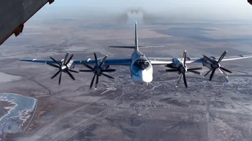 The bomber flew close Stock Footage 85851614