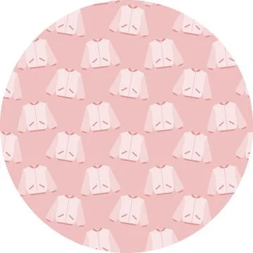Bomber Jacket cuffed sleeves and pocket Pattern Clothing cards, labels Circle Stockillustratie