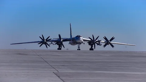 Bomber performs a u-turn Stock Footage 85828411