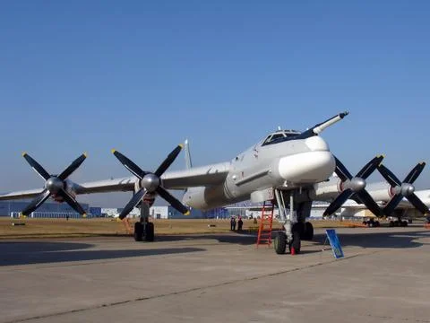 Bomber Tu-95 Stock Photos