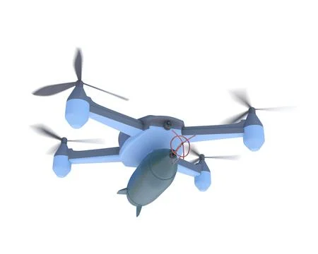 Bombing drone Иллюстрация