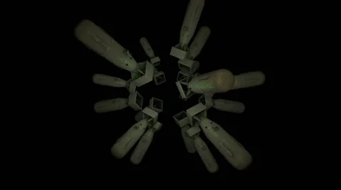 Bombs and money Stock Footage 48776766