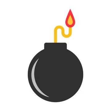 Bombs and sparks. Bombs in ignition. Vectors. Stock Illustration