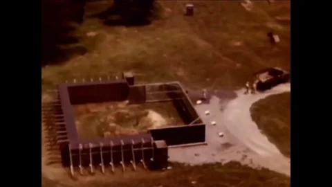 Bombs, dynamite and explosive materials are tested at Aberdeen to determine Stock Footage 95063885