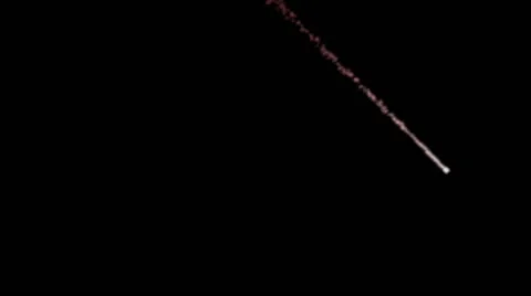 Bombs seem comets on Black Background Stock Footage 42455340