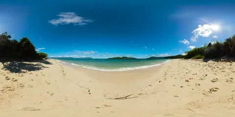 Bon Bon Beach in Romblon Island. Philippines. Virtual Reality 360. Stock Footage 266830553