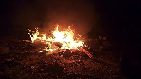 Bon Fire Stock Footage 249470988