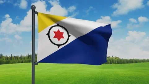 Bonaire,Sint Eustatius,and Saba Flag Stock Footage 151861833