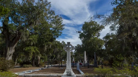 Bonaventure Cemetery Time Lapse 스톡 동영상 34168240