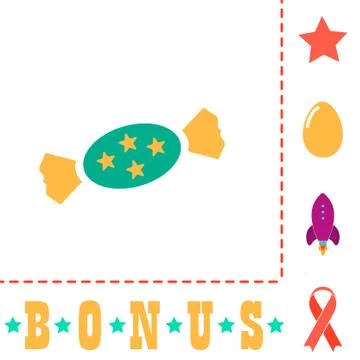 Bonbon computer symbol Stock-Illustration