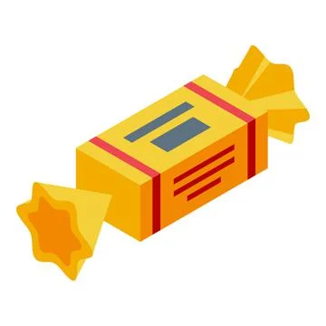 Bonbon icon isometric vector. Chocolate festival Stock Illustration