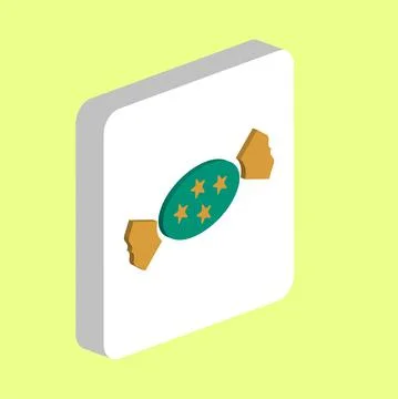 Bonbon Simple vector icon. Illustration symbol design template for web mobile Stock Illustration