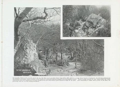 Bonchurch Landlips at Ventnor. Page 13 with 2 photos of the Bonchurch Land... Stock Photos
