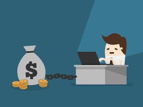 Bond. Chained To money Stockillustratie