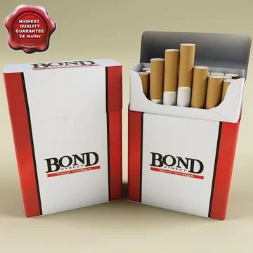 Bond cigarettes 3D-Modell