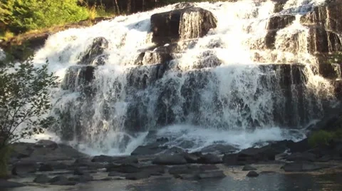Bond Falls 03 Stock Footage 8660759
