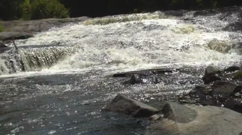 Bond Falls 2 Stock Footage 8660761