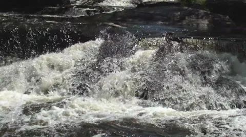 Bond Falls 3 Stock Footage 8660758