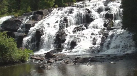 Bond Falls 4 Stock Footage 8660756