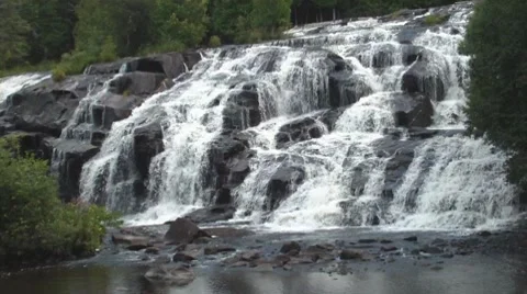 Bond Falls 5 Stock Footage 8660751