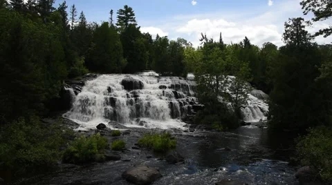 Bond Falls, Bond Falls State Park, Michigan Stock Footage 64884868
